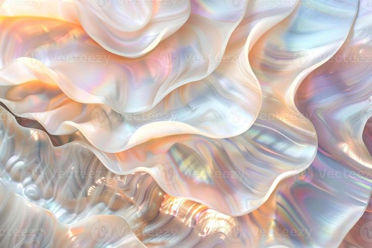 an abstract image of white and pink waves