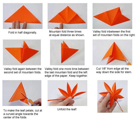 instructions for how to make an origami bird