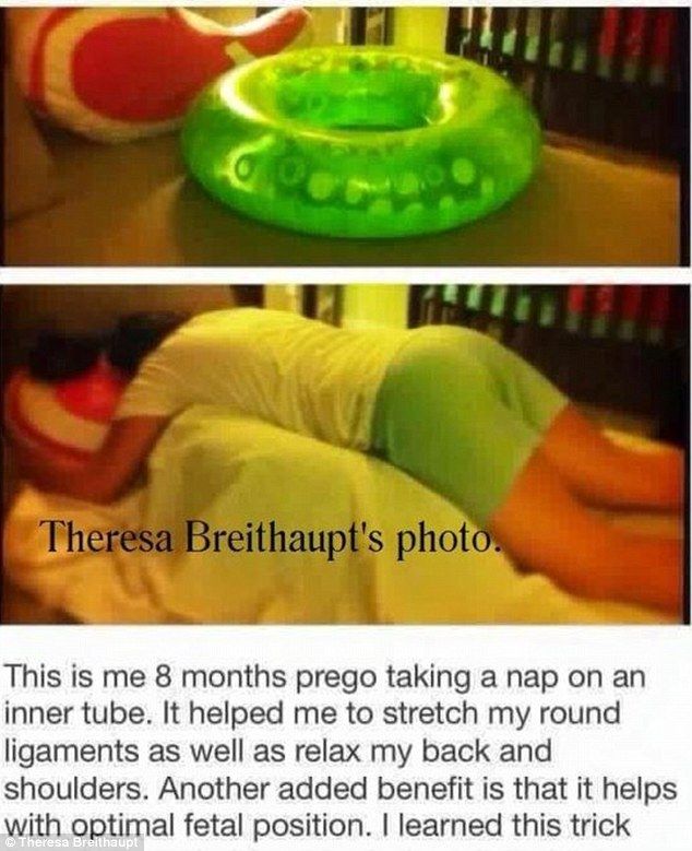 a person laying on top of a bed next to an inflatable object and another photo with the caption'this is me 8 months pro taking naps