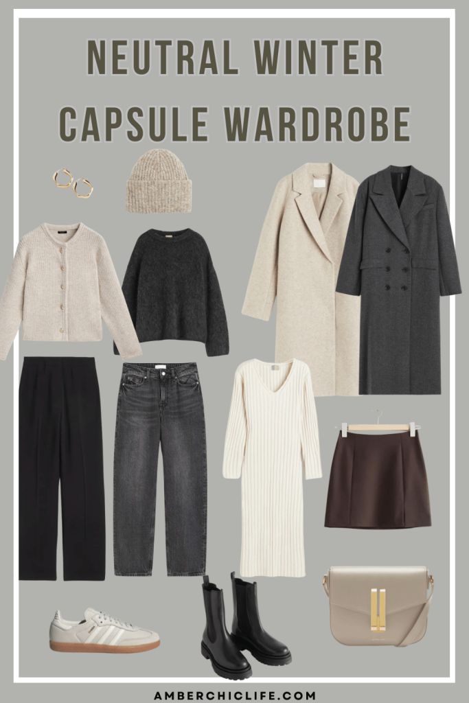 Winter Essentials Clothes Women 2024, Staple Winter Wardrobe Pieces, Winter Holiday Capsule Wardrobe, Capsule Wardrobe Winter Travel, Minimalistic Winter Outfits, Winter Packing Capsule, Capsule Wardrobe Outfits 2024, Fall Winter Capsule Wardrobe 2024, Winter Capsule 2024