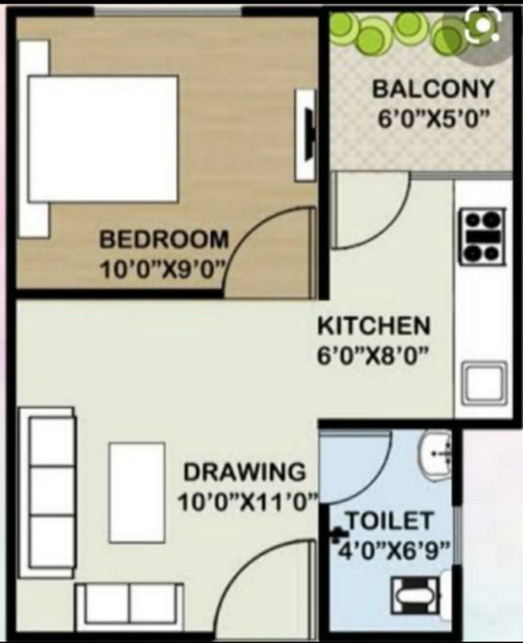 the floor plan for a two bedroom apartment