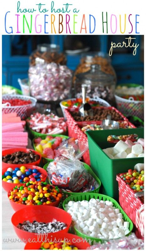 a table filled with lots of candy and candies