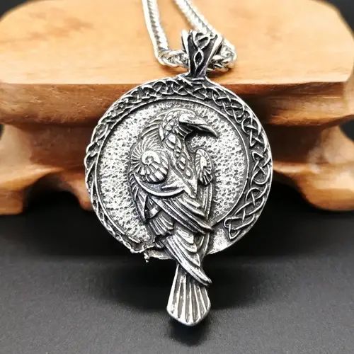 Temu | Search cicada necklace Norse Raven, Odin Raven, Vikings Jewelry, Celtic Raven, Crow Pendant, Viking Odin, Celtic Viking, Raven Pendant, Celtic Pendant