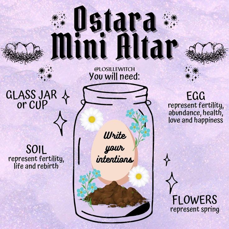 Content Graphic Design, Ostara Altar, Ritual Spells, Wicca Holidays, Witches Wheel, Fill The Jar, Mini Altar, Wiccan Magic, Witch Spirituality