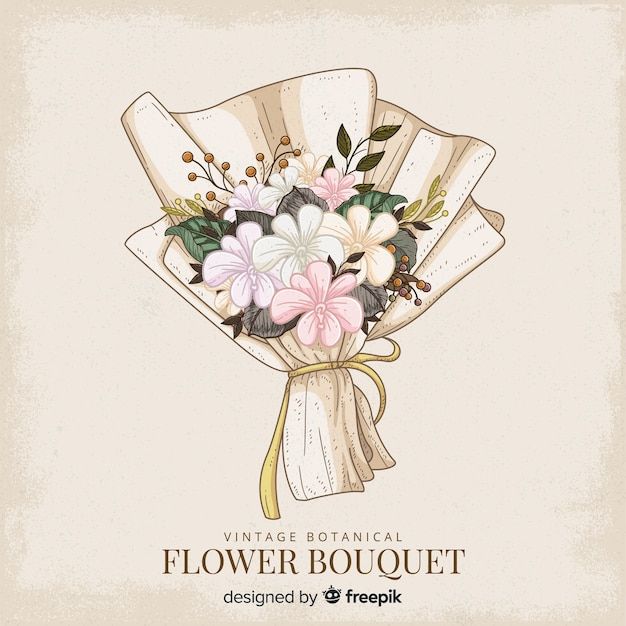 a bouquet of flowers is wrapped in a ribbon