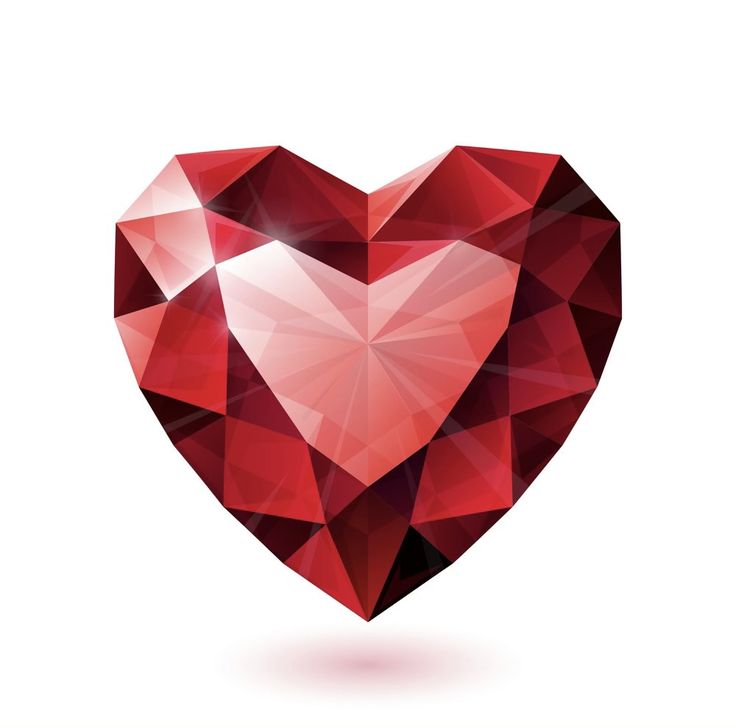 a red heart shaped object on a white background