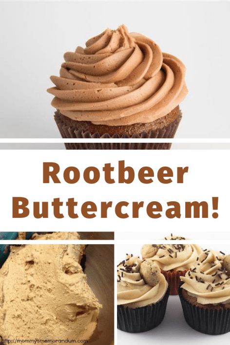 a collage of different pictures with the words rootbeer buttercream on them