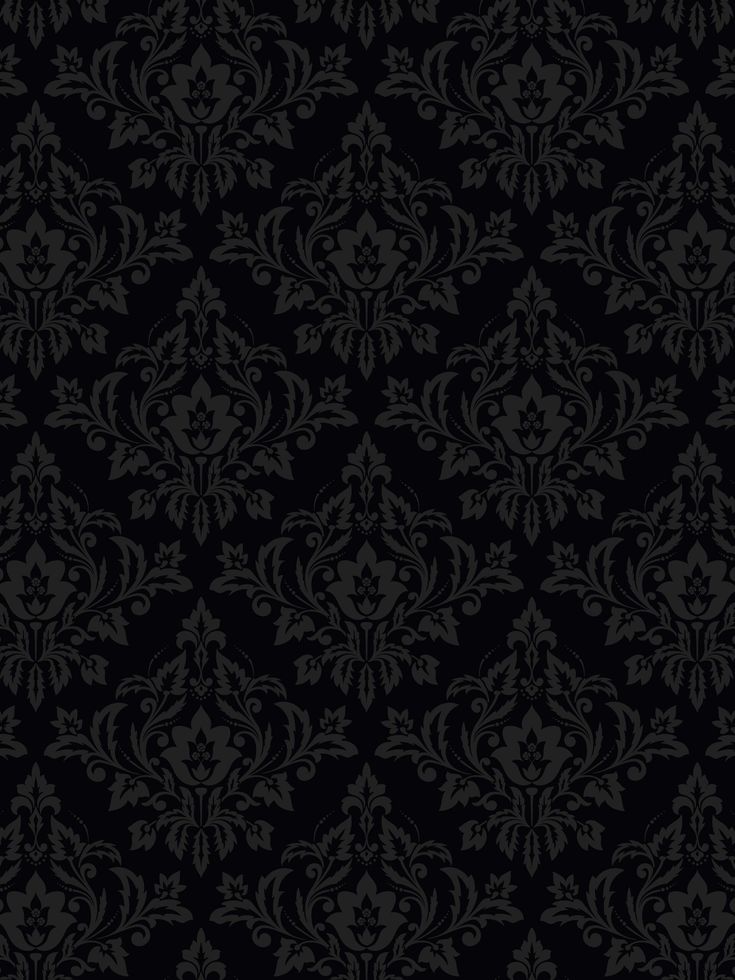 Gothic Damask Wallpaper - House of Parlington Victorian Wallpaper Pattern Black And White, Gothic Black Wallpaper, Gothic Pattern Wallpaper, Gothic Victorian Wallpaper, Black Victorian Wallpaper, Black Gothic Wallpaper, Wonderland Aesthetic Wallpaper, Black Wallpaper Pattern, Dark Vintage Wallpaper