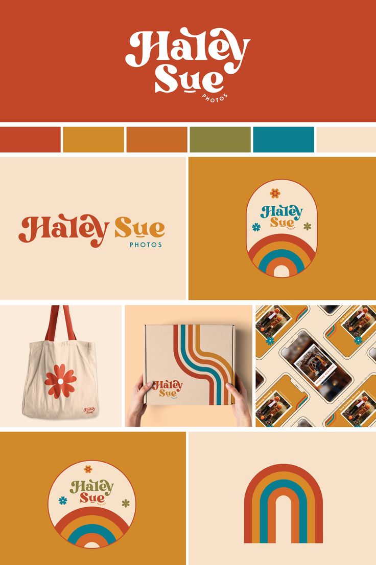 Haley Sue Photos Brand Board - Stelle Design Market Landscape, Brand Board Design, Whimsical Characters, Expert Logo, Timeless Simplicity, Desain Editorial, Branding Projects, Retro Brand, Visual Branding