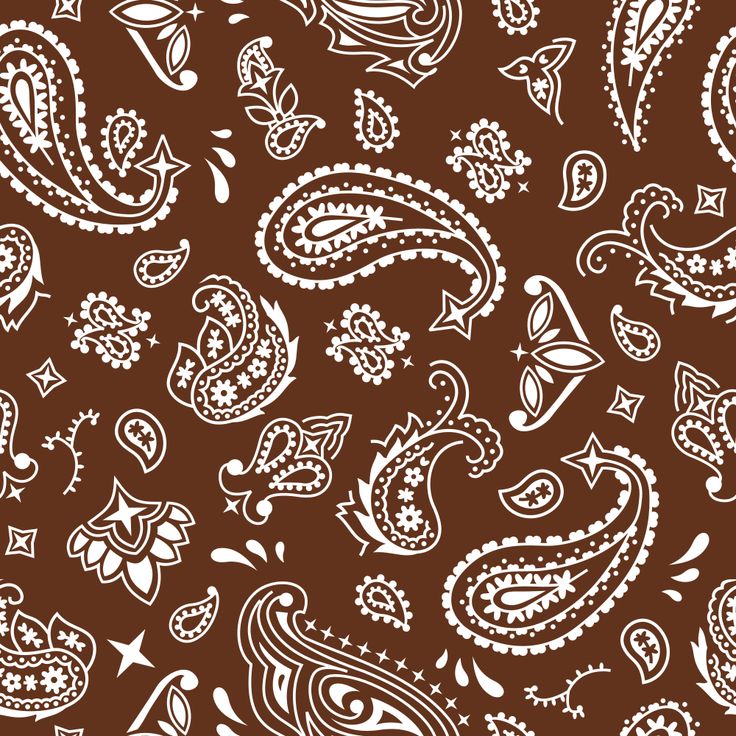 a brown and white paisley pattern