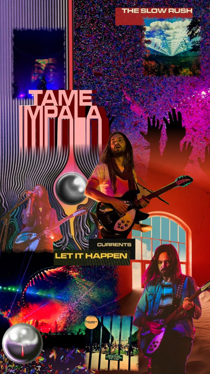 a collage of images with the words tame myala on it and an image of a man playing guitar