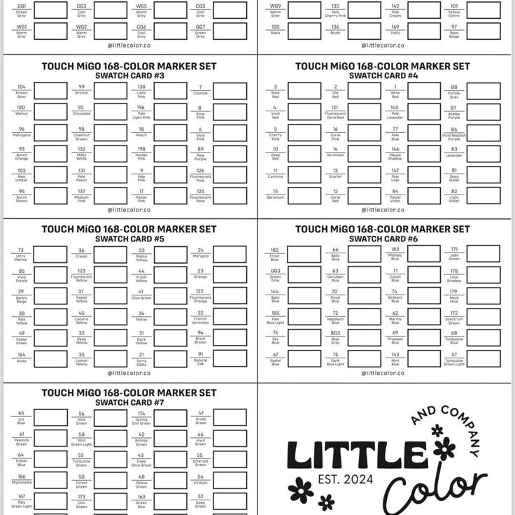 the little color coup sheet is shown in black and white