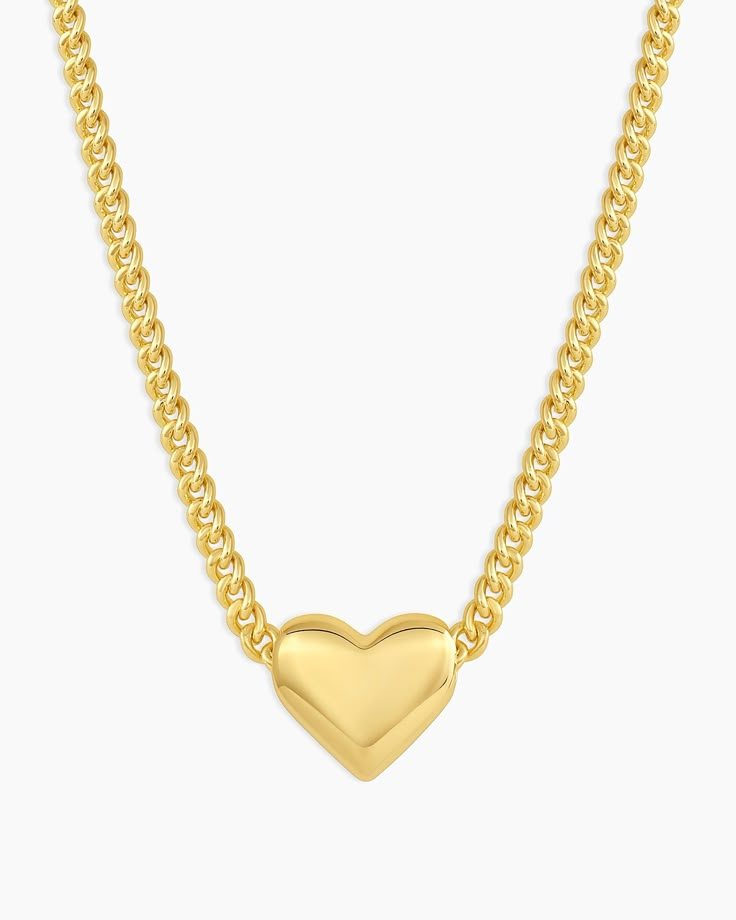 Lou Heart Charm Necklace – gorjana Earrings Stacking, Heart Charm Necklace, Orange Agate, Yellow Opal, Gold Charm Necklace, Gold Heart Necklace, 14k Gold Necklace, Mix Style, Romantic Look