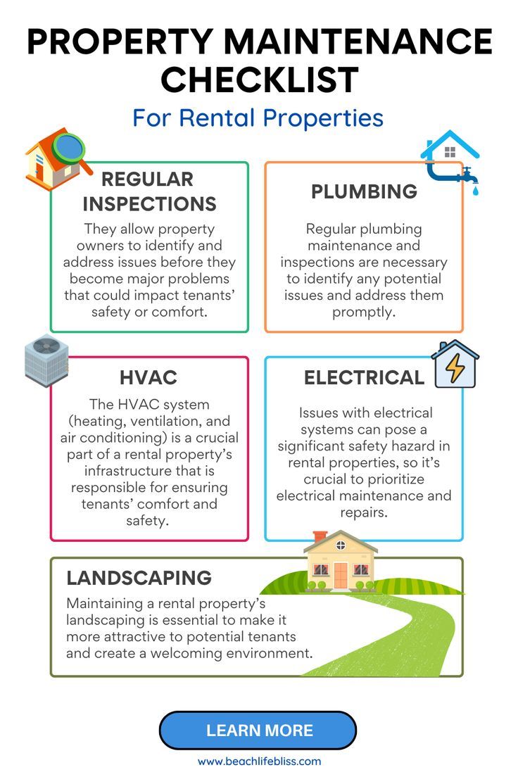 an info sheet describing the benefits of residential maintenance