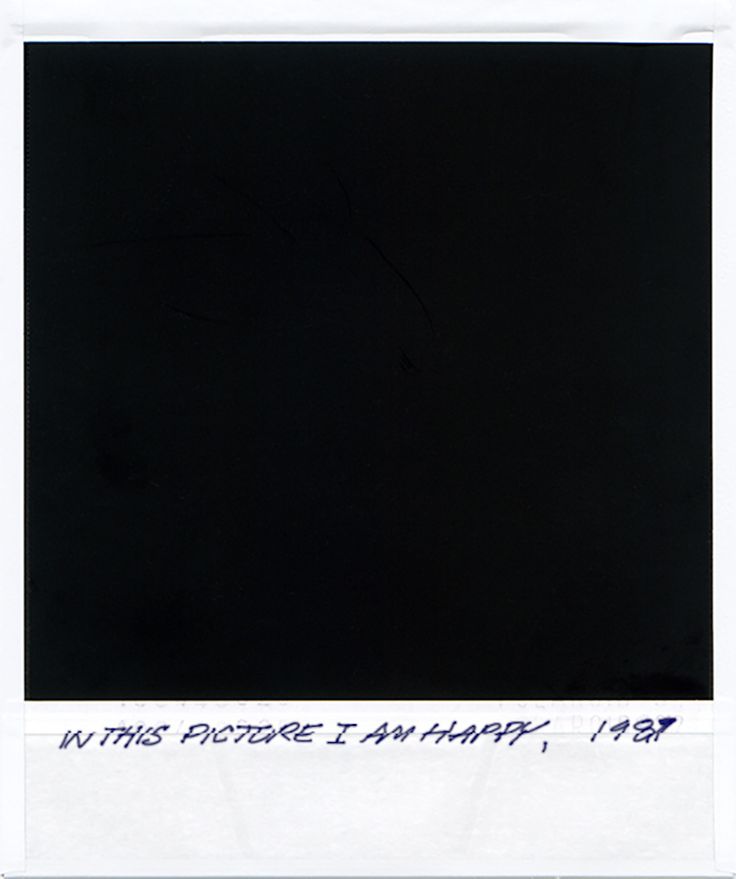 a polaroid with writing on it that says, what picture i'm happy?