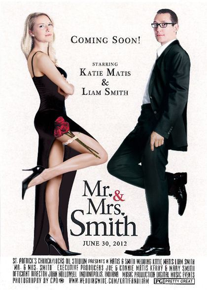 a movie poster for mr and mrs smith