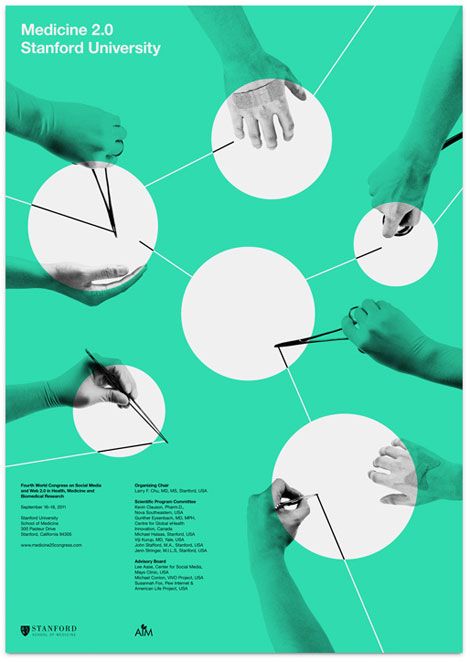 a poster with hands holding each other in circles and pointing them at the same person's hand