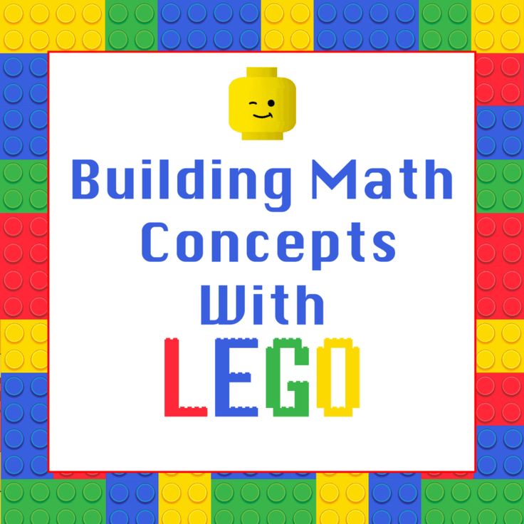 a lego logo with the words building math concepts with lego