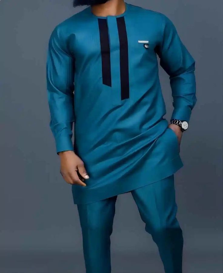 Latest African Wear For Men, Senator Wears, African Wear For Men, Men Kaftan, Costume Africain, African Suit, Outfit Suit, Elegant Suit, Nigerian Men Fashion