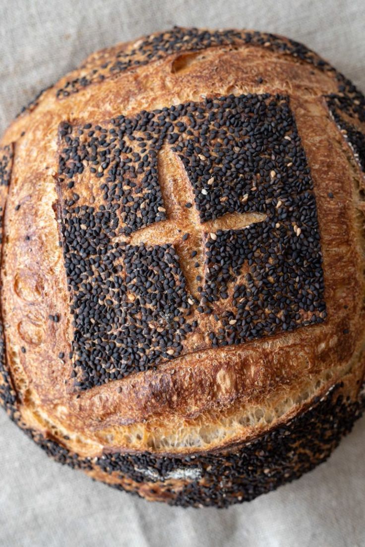 a loaf of bread with a cross on it