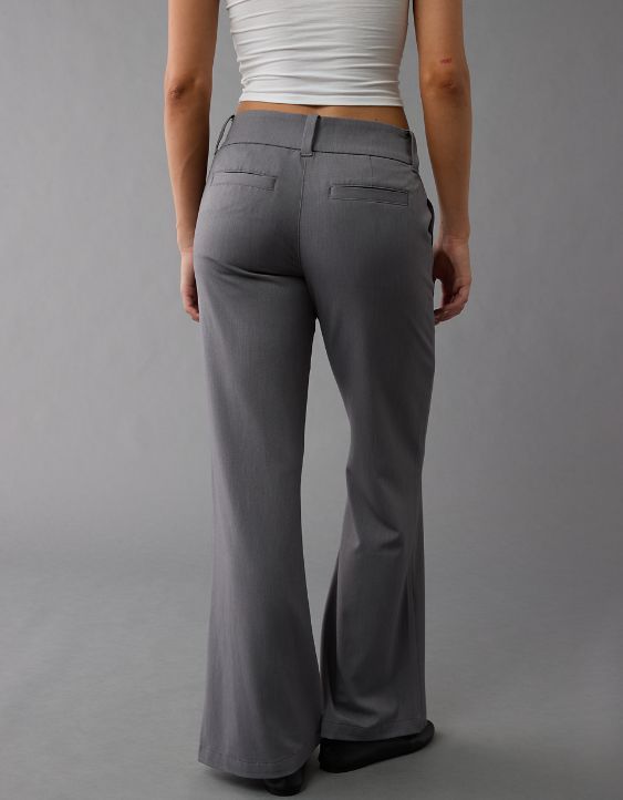 AE Stretch Low-Rise Flare Trouser 2010s Business Casual, Low Rise Work Pants, Ultra Low Rise Pants, Celeb Outfits Inspiration, Low Rise Dress Pants, Sofia Richie Body Goals, Fashion Killa Baddie, Interview Attire Women Professional, Outfit Ideas Hourglass Body Types