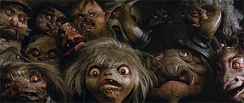 an image of many creepy looking people with big eyes and long hair, all staring at the camera