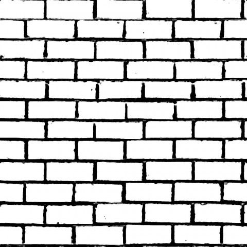 black and white brick wall texture background