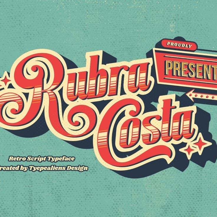 the logo for rubra costa is shown in red, white and blue colors on a green background