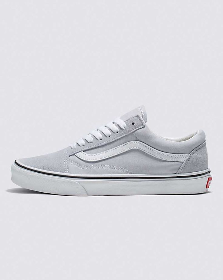 Vans | Old Skool Grey Dawn/True White Shoe Vans Old Skool Gray, Gray Vans, Vans Old Skool Low, Old School Vans, Grey Vans, Van Color, Vans Store, White Shoe, Color Story