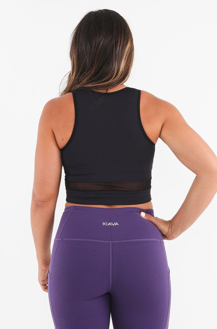 The wait for a built-in bra crop top is over! You are going to love this look. It flatters all body types and brings attention to the smallest part of your waist. *Note: Please check sizing before ordering as this is different from our sports bra size charts. Versatile Stretch Crop Top With Built-in Bra, Stretch Crop Top With Built-in Bra For Workout, Cropped Gym Crop Top With Built-in Bra, Fitted Purple Crop Top With Built-in Bra, Fitted Crop Top With Built-in Bra For Gym, Versatile Cropped Tops With Built-in Bra, Fitted Yoga Tops With Removable Bra Pads, Versatile Crop Top With Built-in Bra And Medium Support, Bra Friendly Workout Tank Crop Top