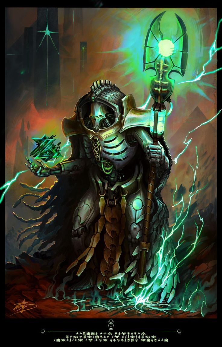 a painting of a man in armor holding a green light