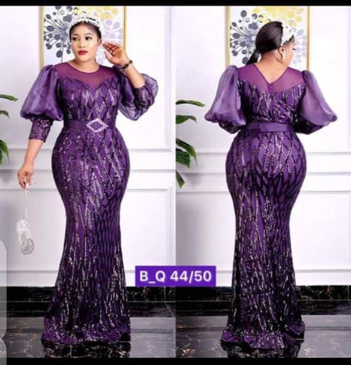 Sequence Lace Styles For Women, Latest Long Lace Dress Styles, Latest Sequence Lace Styles, A Line Lace Long Gown Styles Nigeria, Asoebi Styles For Mothers, Long Gown With Lace Material, Nigerian Lace Styles Dress For Mothers, Lace Gown Styles For Big Madam, Cord Style Gown