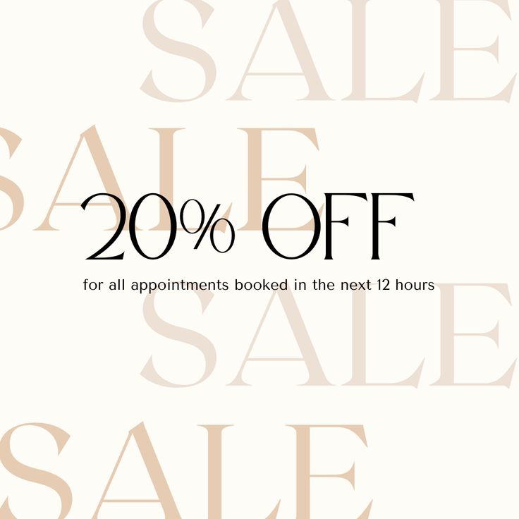 an advertisement for the sale of 20 % off