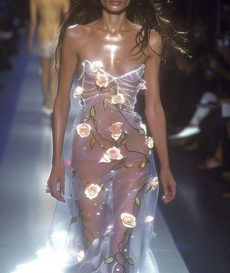 Liz | Gowns with Rosettes 🥀 #couture #fashion #ethereal #inspo #designs #ai #vogue | Instagram Soul Purpose, 90s Runway Fashion, Runway Fashion Couture, Instagram Flowers, High Fashion Outfits, Dream Wedding Ideas Dresses, Slip Dresses, Fantasy Gowns, Runway Dresses