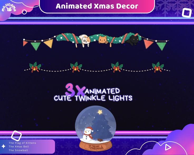 the animated christmas decoration is displayed in this screenshoter's video game screen