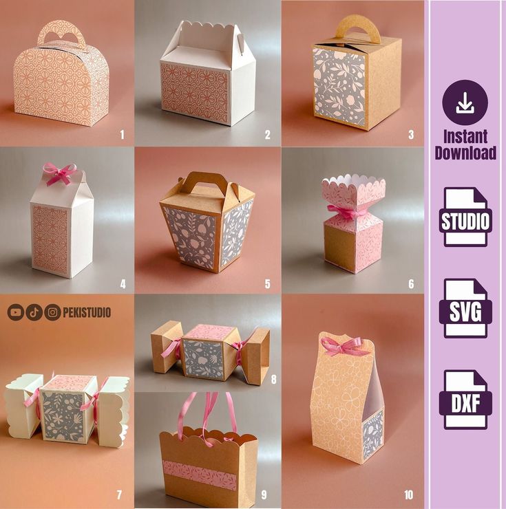 the instructions for how to make an origami gift box