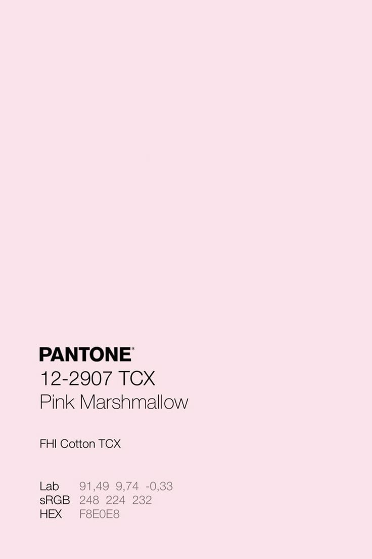 an advertisement for pantone's pink marshmallow