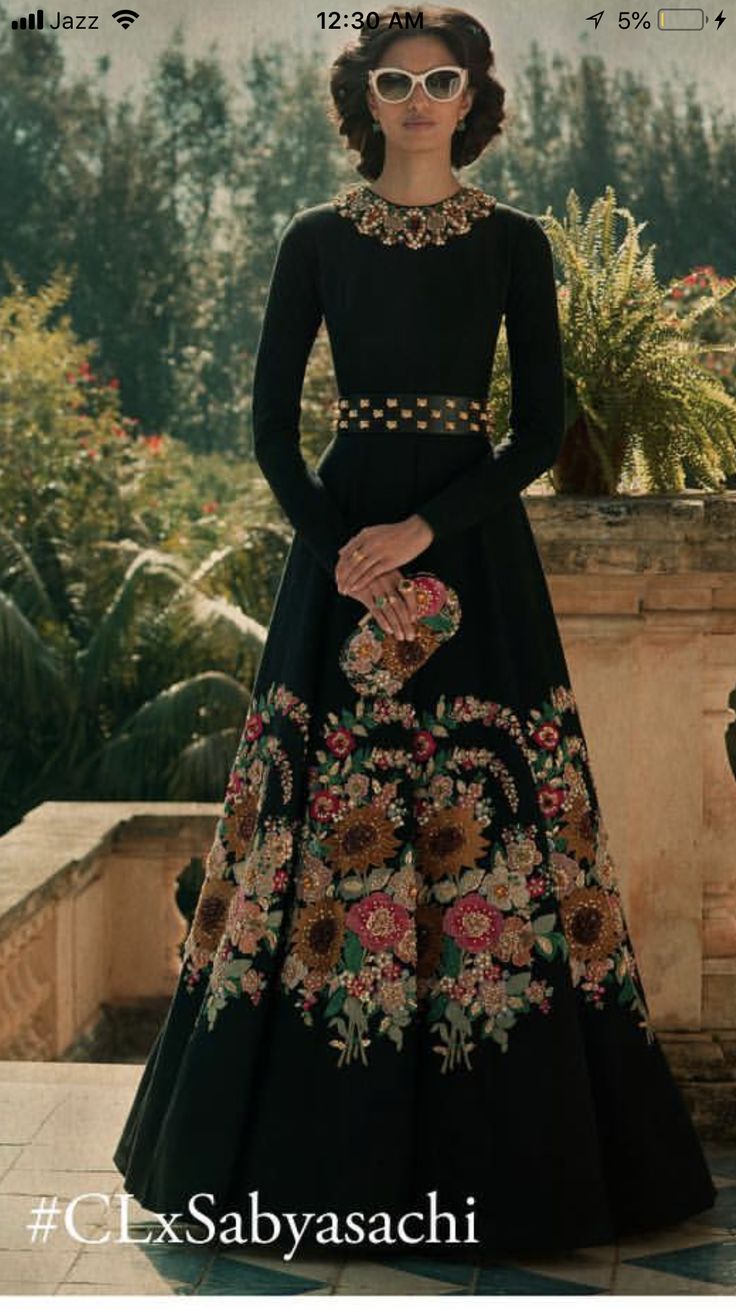 Black Floor-length Lehenga With Intricate Embroidery, Mehndi Lehnga, Black Floor-length Lehenga With Resham Embroidery, Elegant Black Sharara With Floral Embroidery, Black Floor-length Gown With Resham Embroidery, Black Floor-length Dupatta With Resham Embroidery, Handwork Design, Astha Narang, Men Sherwani