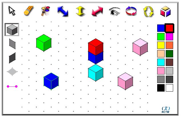 an image of different shapes and colors on a whiteboard with the words,'3d art