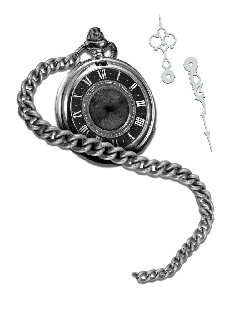 an old pocket watch with chain attached to it