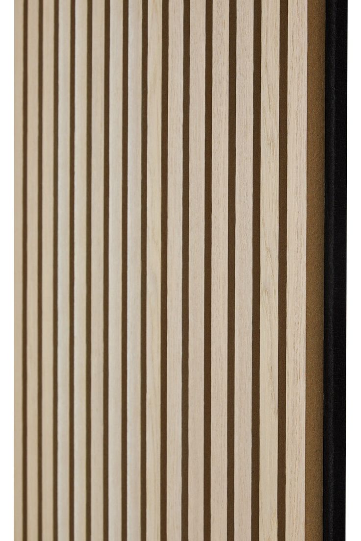 the vertical blinds are made from wood and have horizontal slats on them, along with black trim