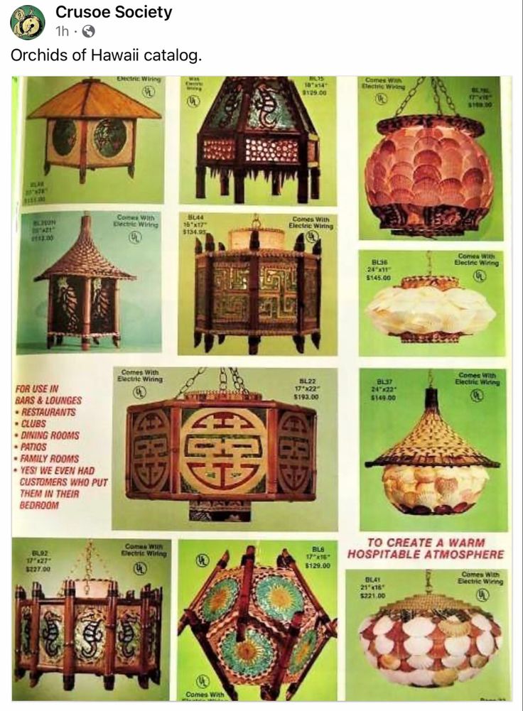 an advertisement for some kind of decorative item in the catalog, with many different designs and colors