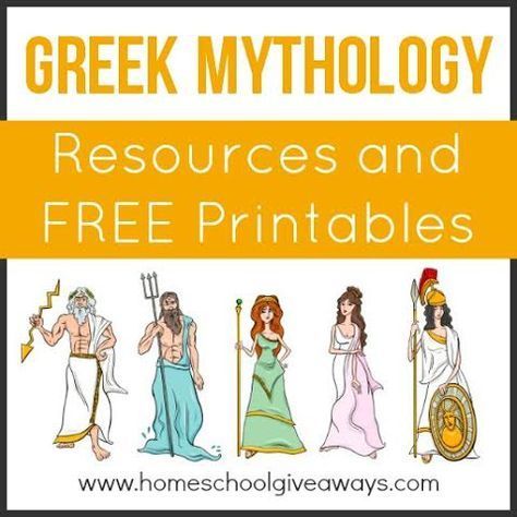 greek mythology resources and free printables