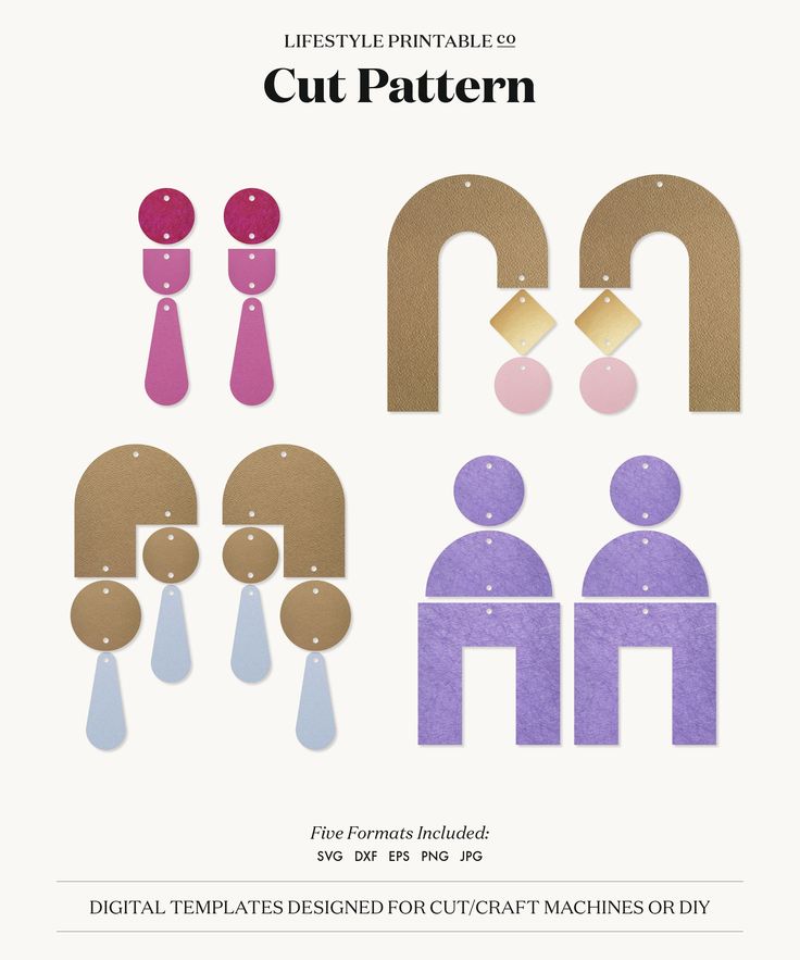 paper cut patterns for people with different shapes and sizes, including the letters'm '