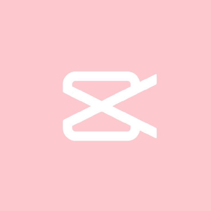 a pink background with the letter s in white on it's left side and an x at the top