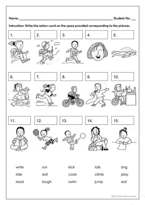 the worksheet for children to learn how to read and practice their english language skills