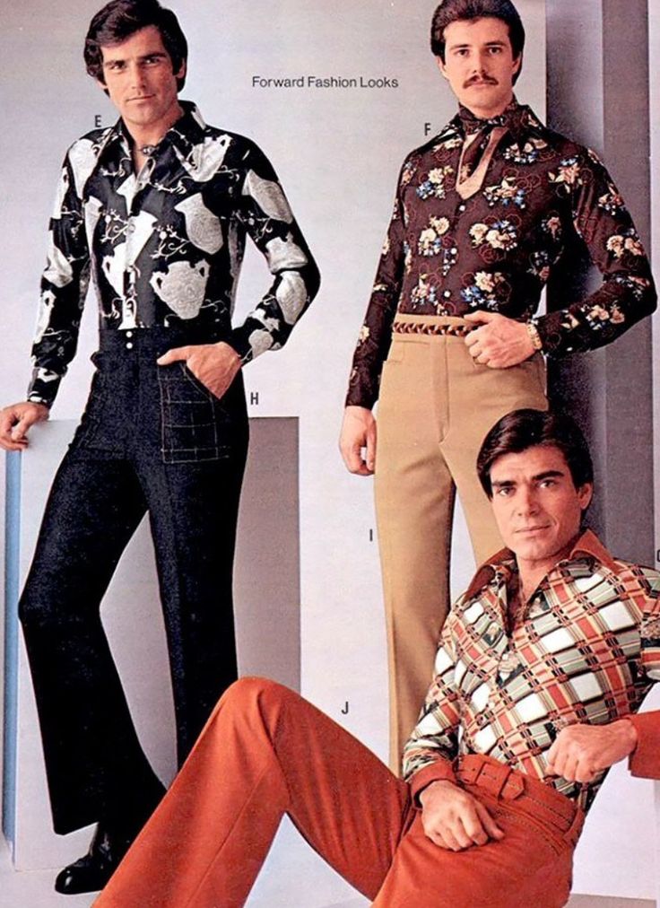 Just in time for the weekend...Forward Fashion Looks.  Happy Flashback Friday, fans! ;) 1970s Mens Fashion, 70s Fashion Men, 70s Mens Fashion, 1970 Fashion, 1970s Men, Moda Hippie, 70s Men, Disco Fashion, Fashion 1970s