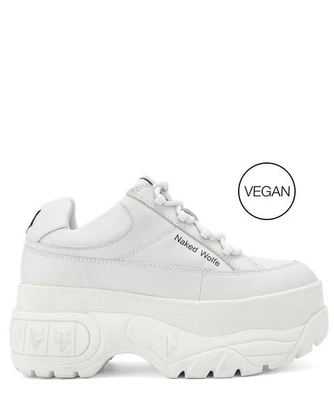 Chunky Platform Sneakers, Naked Wolfe, Sporty Sneakers, Platform Sneaker, Chunky Platform, Chunky Sneakers, Platform Sneakers, Punk Fashion, White Sneakers