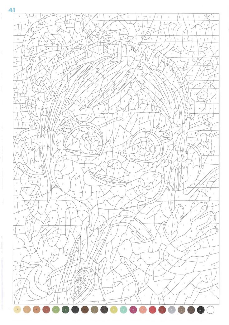 a coloring page with an image of a woman's face