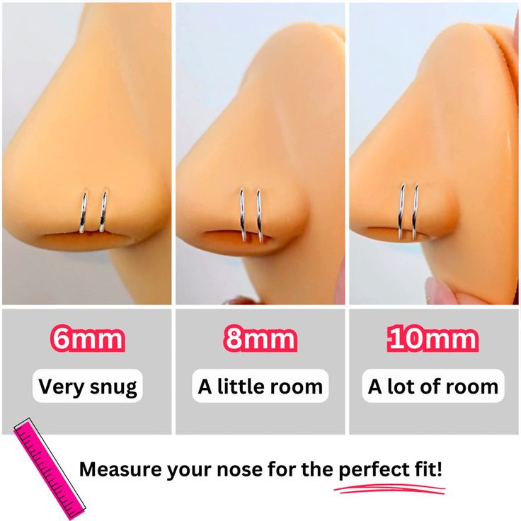 three images showing how to measure the size and width of a ring on a mannequin's head